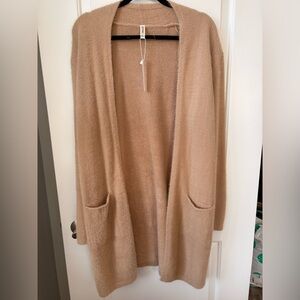 Elegant Tan Women's Cardigan
